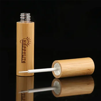 бамбук тубичка за молив за очи 5 мл, 10 мл, 15 мл, на Едро, Лазерно гравиране, Козметична опаковка с дървена бамбук капак