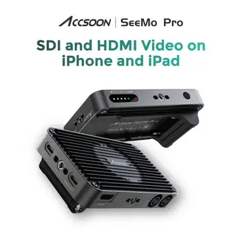 Безжичен предавател Accsoon Seemo Pro SDI, HDMI-съвместим USB-C с iOS 1080P HD видео адаптер за наблюдение на iPhone iPad Запис