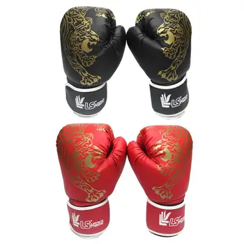 Боксови ръкавици за възрастни, дишащи бойни ръкавици от изкуствена кожа, детски боксови спортни ръкавици, ръкавици за кикбоксинга за домашни видове спорт