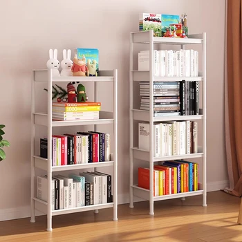 Бяла Модерна bookshelf от органза Минималистичен Дизайн Промишлен Органайзер за съхранение на Esquinero Para Sala Скандинавски мебели