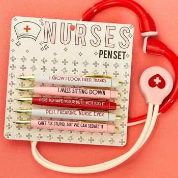Вдъхновяващи химикалки, забавни дръжки за медицински сестри, дръжки на медицинска тематика, новости дръжки
