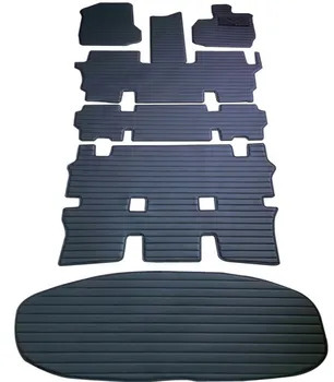 Високо качество! Пълен комплект автомобилни постелки + подложка в багажника за дясната ръка на Toyota Voxy R70 2013-2007 7 8 места водоустойчив килими