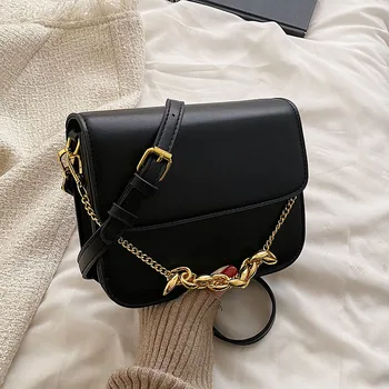 Висококачествени дамски малки чанти-незабавни посланици на веригата от изкуствена кожа, дизайнерски дамски чанти, дамски чанти през рамо за жени, новост