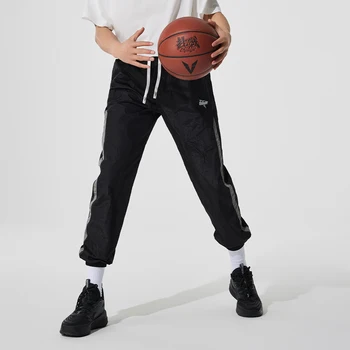 Висококачествени мъжки спортни панталони Wowen, черна, размер M-3XL, дишащи тънки дълги панталони за ежедневна баскетбол