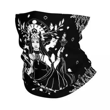 Гамаши Hekate с тройно деколте Богиня За мъже и жени, Ветрозащитный Зимата готически Оккультный шал-кърпа Вещиците на Хелоуин, за разходки
