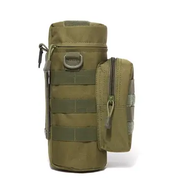 Градинска чанта за бутилка с вода Molle, тактическо облекло, чайник, поясная чанта през рамо за армейски фенове, чанти за катерене, къмпинг, разходки