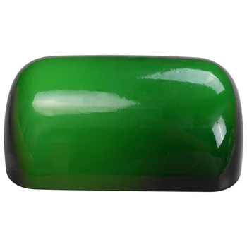 ДЕЛОТО ЛАМПИ БАНКЕР от зелено стъкло /Лампа лампа Банкер от стъклени абажура