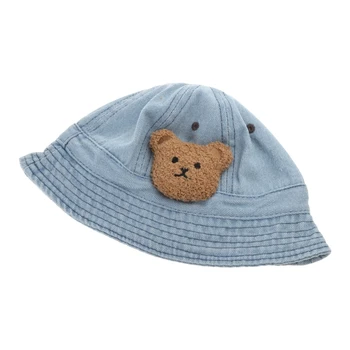 Детска лятна шапка, плажна шапка за момичета и момчета, универсална шапка с широка периферия, аксесоари за детски глави