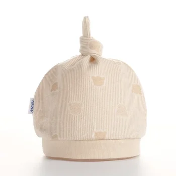 Детска Пролет-есен памучен шапчица за новородено, Есенна детска шапка за момичета и момчета в Пълнолуние, чист памук