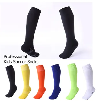 Детски професионални футболни чорапи, дышащее нескользящее кърпа, дълги чорапи за джогинг, баскетбол, колоездене за момчета