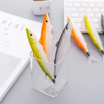 Дръжка за писма със сладък забавна рибата 0,5 мм, креативна химикалка писалка с океана рибата, бележка книги, Канцеларски материали, ученически принадлежности, химикалки за писане