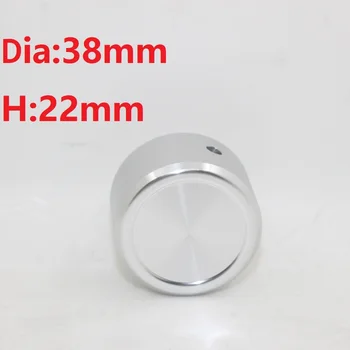 Дръжка от анодизиран алуминий, Дръжка Потенциометъра на звука от сплав Dia38 H22, преминете на звука Hifi САМ за домашен усилвател 38 мм