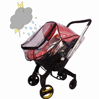 Дъждобран Дебели Прозрачни PVC HD Vision Дъждобран за детска количка Doona 3 В 1 Детски Пътни Принадлежности