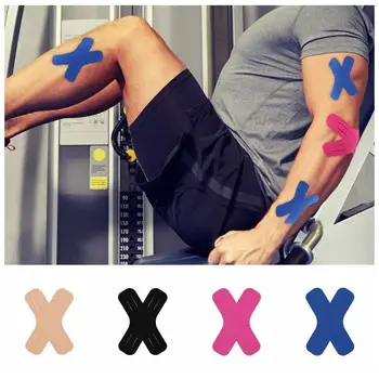 Еластичен бандаж, за подпомагане на мускулите в залата, кинезиологическая лента, за възстановяване след спорт, и наколенници, 5 бр. в пакет