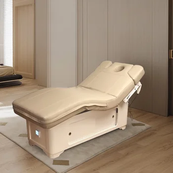 Електрическа козметична легло специална масажна легло за физиотерапия H богат на функции на СПА-легло с электроподъемником от масивно дърво