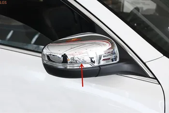 За Kia K4 2014-2017 Висококачествена ABS Хромирани покриване на огледала за обратно виждане за защита от триене Декориране на аксесоари за автомобили Q