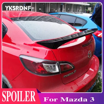 За Mazda 3 Спойлер 2011 2012 2013 4 Врати Украса задното крило на Висококачествен ABS Пластмаса Неокрашенная Грунд Спойлер на задния багажник