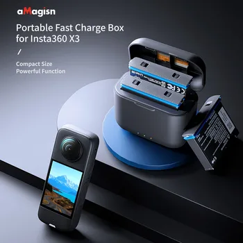 За батерията Insta360 X3 Кутия за бързо зареждане зарядно устройство X3 Аксесоари