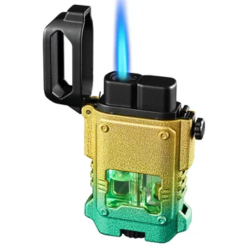 Запалка наклон цвят, креативна визуална сильфонная запалка-светкавица, механичен детонатора, аксесоари за пушачи в подарък
