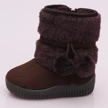 Зимни обувки за момичета, зимни Удобни Дебели топли бебешки обувки, Дебели детски есенни Красиви обувки за момчета, обувки принцеса