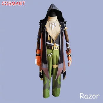 Игри костюм Genshin Impact Razor Leizei Униформи Legend of Running Wolf Collar Cosplay костюм за Хелоуин за мъже от всякакъв размер