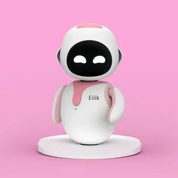 Интелигентен Робот Eilik, Изключителна Играчка за домашни Любимци, Аксесоари за Емо-Емоционално Взаимодействие, Пъзел с изкуствен интелект, Електронна Играчка, Спътник за домашни любимци на работния плот.