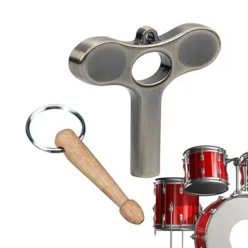 Ключ за настройка на барабана Универсален Винт за заключване на настройките на барабана Дизайн на замъка, за барабан, Аксесоари за музикални инструменти за начинаещи перкусионисти