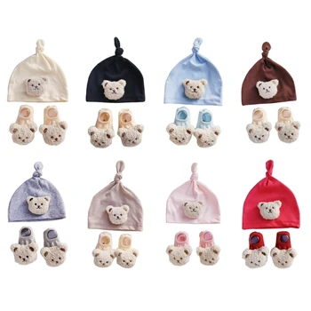 Комплект детски шапки за еднократна употреба-чорапи, шапка за бебе, подарък за душата, за момчета и момичета