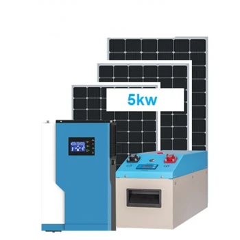 Комплект соларна система за дома с мощност 3 кВт*ч, 5 кВт *ч, 10 кВт*ч, комплект слънчеви панели за дома си с една литиева батерия