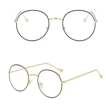 Кръгли очила в ретро стил за жени, прозрачни украса за плажната партита