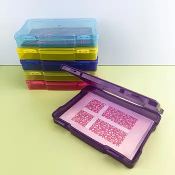 Лесно вынимаемый кутия за съхранение на Пластмасова кутия за съхранение с дръжка за бижута на Малки предмети Обемът на Занаятите Keeper с 16 футлярами Снимка