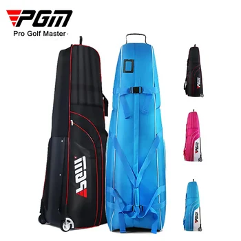 Лесно сгъваема чанта за голф PGM, пътни чанти-кутийка за самолет С колело, поставка за самолета, утолщающий сгъваема подложка, чанта за голф HKB008