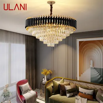 Луксозен полилей ULANI, кристална окачен лампа, домашен led лампа в стил постмодерното за хол, трапезария
