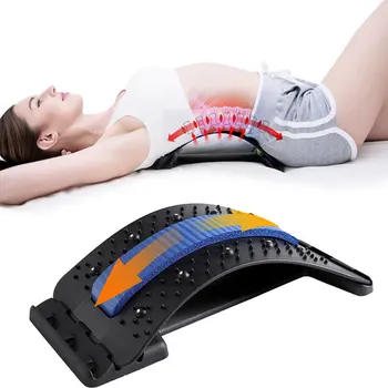 Масажор за гърба Magic Stretcher Обзавеждане за подкрепа на долната част на гърба За домашен фитнес, Инструмент за релаксиращ масаж, за улесняване на болка в гръбначния стълб, Мануальный терапевт