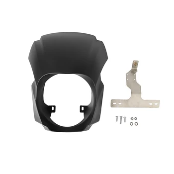 Матово черна маска за капак предния обтекател фарове мотоциклет за Softail Breakout FXBRS 114 FXBR 107 2018-2022
