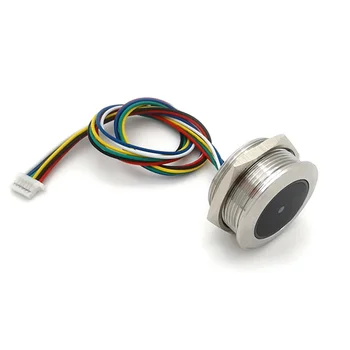 Метален светодиоден пръстен за управление на GM861 с индикаторна лампа Интерфейс UART Модул за четене на 1D / 2D баркод QR-код