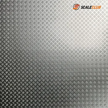 Модел Scaleclub, симулация модел на ремаркето за катерене, контролна плоча от неръждаема стомана, устойчива на плъзгане табела за Tamiya Lesu За Scania