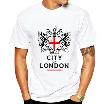 модерна мъжка тениска City Of London, тениска за един млад човек, нова ежедневни тениска с къс ръкав, мъжки t-shirt-чай