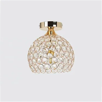 Модерни кристални плафониери Тавана лампа с форма на диамант за декорация на дома, тераси, веранда, коридор, лампа e27
