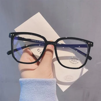 Модни Дамски и мъжки слънчеви очила с защита от синя светлина, Прозрачна Компютърна рамки, кръгли очила, Блокиране на слънчеви очила, Оптични очила за очила