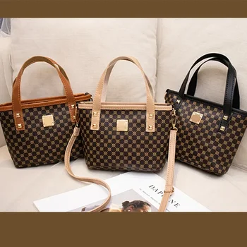 Модни дамски чанти LB012 2023 година на издаване, модни и ежедневни кошница за зеленчуци с принтом, bag-чанта на едно рамо