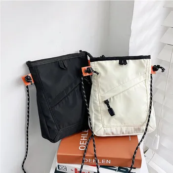 Модни малка квадратна чанта-месинджър, мини водоустойчива чанта, ежедневна чанта през рамо, мъжки дамска чанта за мобилен телефон, чанта през рамо