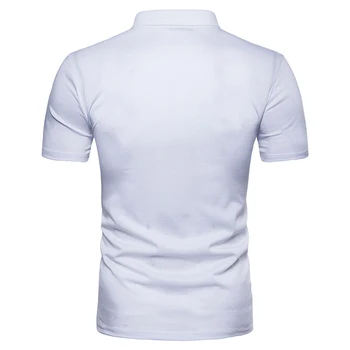 Мъжки ризи за голф, ежедневни блузи с къс ръкав и яка, обикновена свободни работни спортни ризи за изпълнения