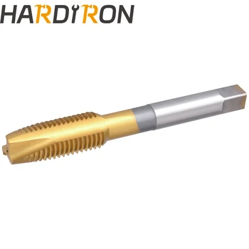 Навити точков кран Hardiron M24 X 1.5, HSS Титановое покритие, навити точков штекерный резьбонарезной кран M24 x 1.5