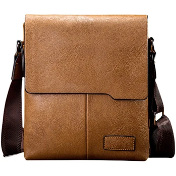 Най-новият мъжки чанти-месинджър, мъжки чанти през рамо от изкуствена кожа, ежедневни бизнес чанта през рамо, реколта чанта, безплатна доставка