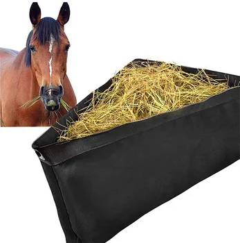Найлонов мрежест филтър за сено, чанта за бавно хранене на коне, а за едър рогат добитък, а за крави По цял ден, голяма чанта за хранене на коне с малки дупки, мрежести опаковки