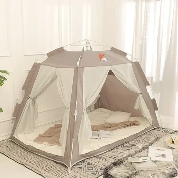 Напълно автоматична детски Зимни легло-палатка За спане възрастни в помещение, Топла зимна утепляющая изолация