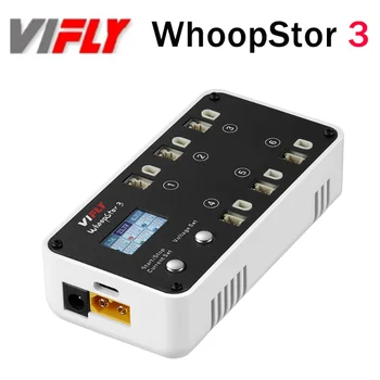 НОВ VIFLY WhoopStor 3 V3 6 Пристанища 1S LIPO Зарядно устройство Разрядник Функция за съхранение за FPV Tinywhoop 4,2 V 4,35 V BT2.0 PH2.0