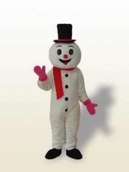 Нова Гореща разпродажба за възрастни, Пенопластовый Прекрасен Снежен човек, Необичаен Cartoony Талисман Костюм, Плюшевое Коледа Маскарадное Рокля, Костюм талисман на Хелоуин