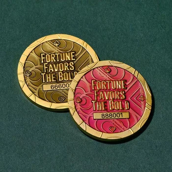 Новост, метални чипове за покер, казино, метална преса за карти Късмет, решение за пресоване на покер карти, Сувенирни монети, забавления